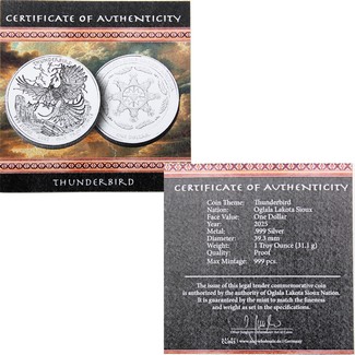 2025 $1 Proof Oglala Lakota Sioux Nation Native American Series