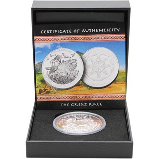2025 $1 Proof Oglala Lakota Sioux Nation Native American Series 1oz Silver The Great Race OGP