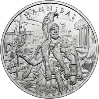 Hannibal Legendary Warriors Series 1oz .999 Silver Medallion
