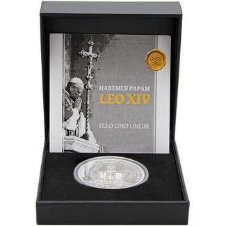 2025 $2 Proof Liberia 1oz Silver Habemus Papam Pope Leo XIV Coin OGP