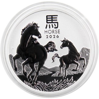 2026 P $1 Australia Lunar Series III 1oz Silver Year of the Horse BU Coin