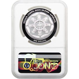 2025 $1 PF Oglala Lakota 1oz Silver Bear Dance NGC PF70 UC | The