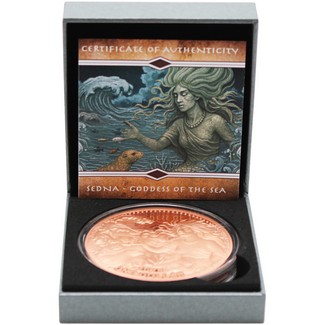 2025 $1 Mesa Grande Sovereign Nation 5oz Copper Goddess Sedna Prooflike Coin OGP