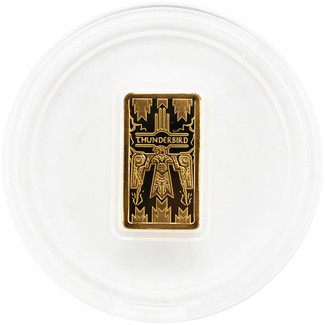 2025 $20 Proof Oglala Lakota Sioux Nation 1/200th oz Gold Thunderbird Ingot Coin