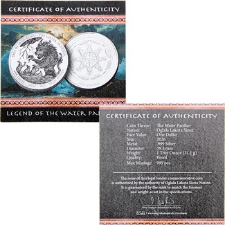 2026 $1 Proof Oglala Lakota Sioux Nation Native American Series