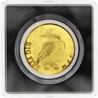 5000 Franc Chad Big 5 1/200oz Gold Australia Kookaburra Coin