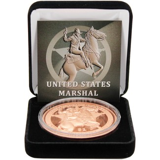 2026 $1 Liberia 5oz Copper High Relief United States Marshal Coin OGP