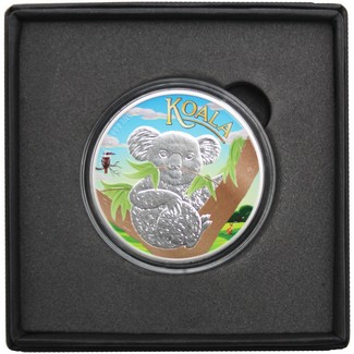 2026 P Australia 1oz Colorized Silver Koala BU w/ Box & COA