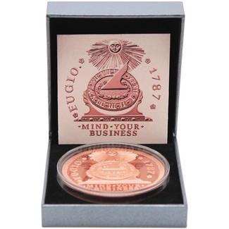 2026 $1 Liberia 5oz Copper Fugio Prooflike Coin OGP