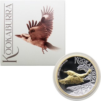 2026 P $2 Proof Australia 2oz Gilded Silver High Relief Kookaburra OGP