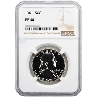 1961 Proof Franklin Half Dollar NGC PF-68