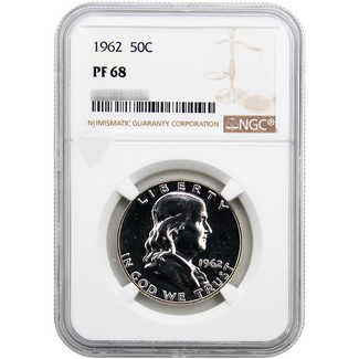 1962 Proof Franklin Half Dollar NGC PF-68
