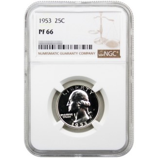 1953 Proof Washington Quarter NGC PF66