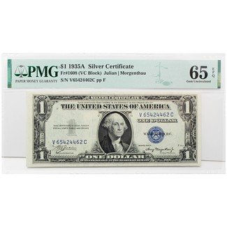 1935A $1 Silver Certificate PMG 65 (EPQ)