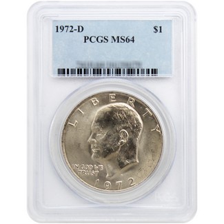 1972-D Eisenhower Dollar PCGS MS-64