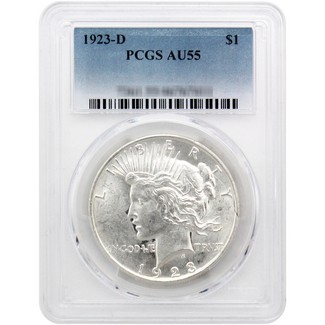 1923-D Peace Dollar PCGS AU-55