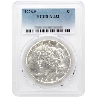 1926-S Peace Dollar PCGS AU-53