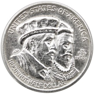 1924 Huguenot Commem Half Dollar VF