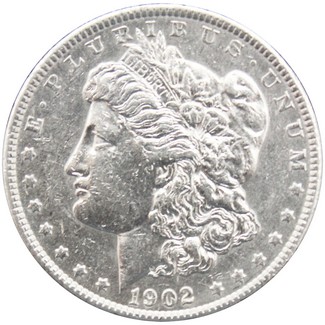 1902 Morgan Silver Dollar Almost Uncirculated - Brilliant Uncirculated