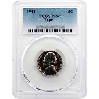 1942 Proof Jefferson Nickel PCGS PR-65 (Type 1)