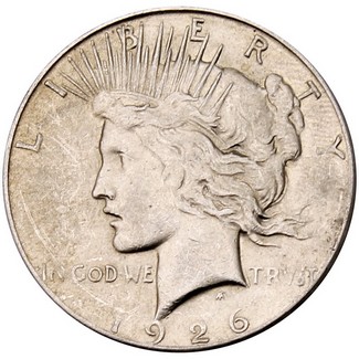 1926 S Peace Dollar VG or Better in Cap & Box