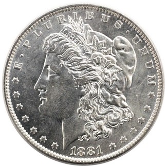 1881 O Morgan Silver Dollar BU Condition