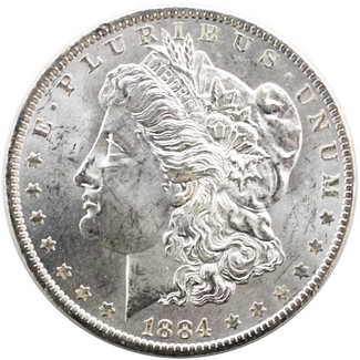 1884 O Morgan Silver Dollar BU Condition