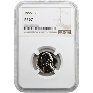 1955 Proof Jefferson Nickel NGC PF-67