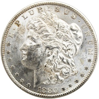 1880 S Morgan Silver Dollar Brilliant Uncirculated