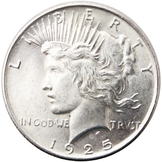 1925 Peace Dollar AU/BU Condition