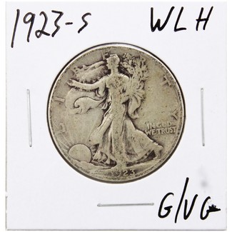 1923 S Walking Liberty Half Dollar G/VG Condition