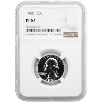 1956 Proof Washington Quarter NGC PF67