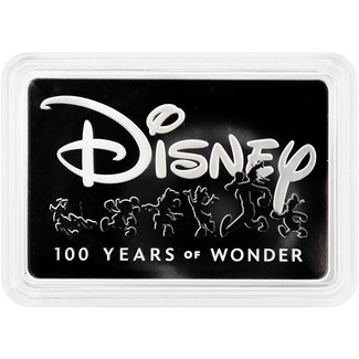 2023 Niue $2 1oz Silver Disney 100 Years of Wonder "Mickey and Friends Series" Colorized Proof Bar