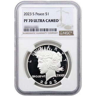 2023 S Proof Peace Dollar NGC PF70 UC Brown Label