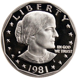 1981 S Proof Type 2 Susan B. Anthony Dollar Gem Proof