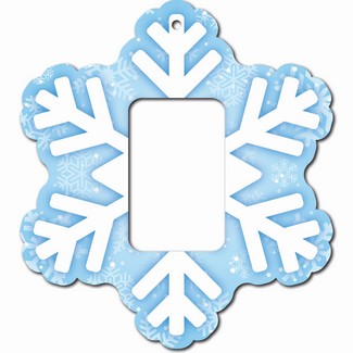 Christmas Snowflake Foam Core Ornament for 1 Ounce Bar