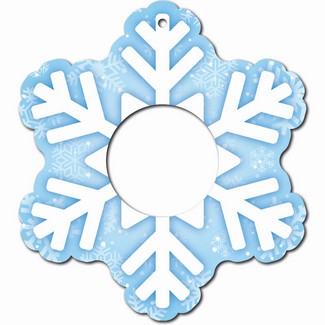 Christmas Snowflake Foam Core Ornament for 1 Ounce Medallion