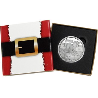 2025 Baby's First Christmas Rocking Horse 1oz .999 Silver Medallion in Gift Box