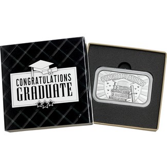 2026 Congratulations Graduate 1oz .999 Silver Bar in Gift Box
