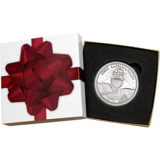 2026 First Communion 1oz .999 Silver Medallion in Gift Box