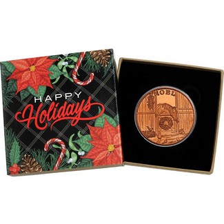 2026 Noel Horse and Woodland Creatures Farm Scene 1oz Copper Medallion in Gift Box
