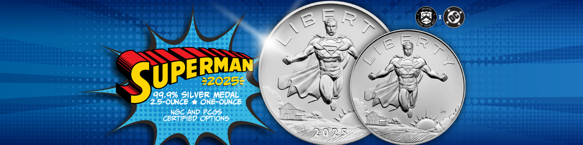 2025 DC Comics Superman Silver Medal Options