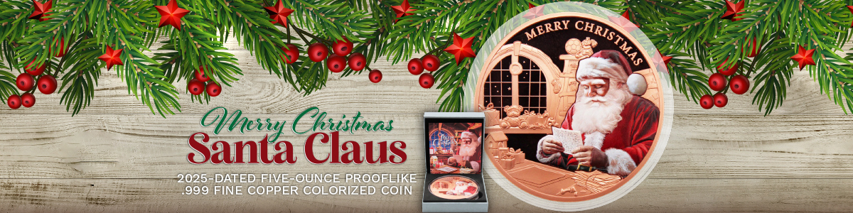 2025 5oz Santa Claus Copper