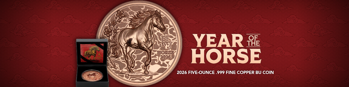2026 5oz Copper Lunar Year of the Horse