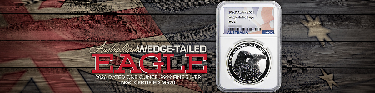 2026 1oz Silver Wedge Tailed Eagle BU Options