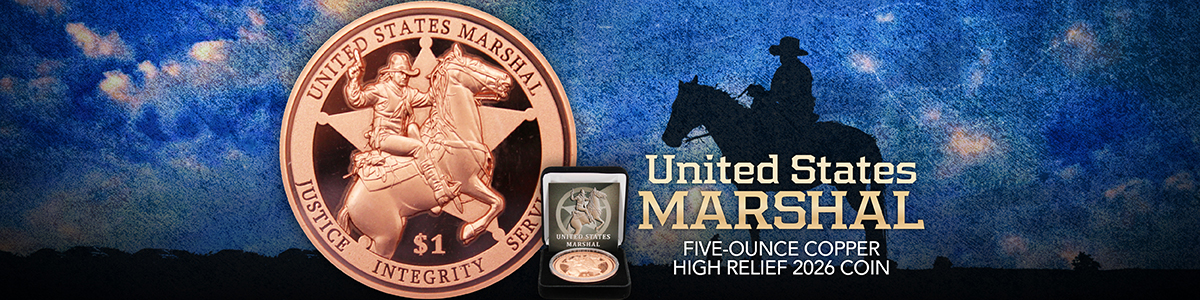 2026 5oz Copper Marshal Coin