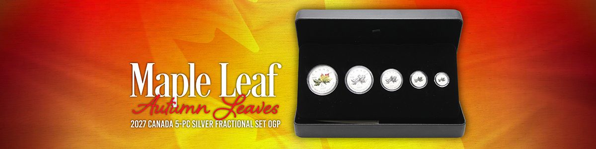 2026 Canada Autumn Leaves 5pc Set