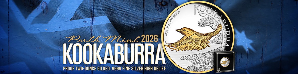 2026 2oz Silver Proof Gilded Kookaburra