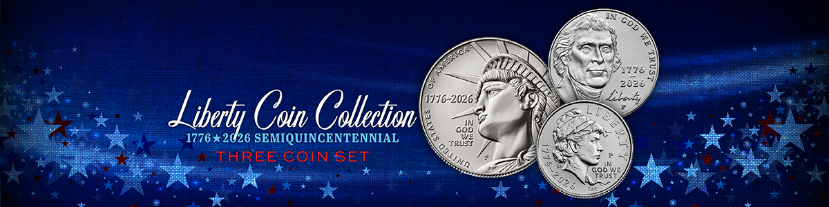 1776-2026 Semiquincentennial 3-coin Set