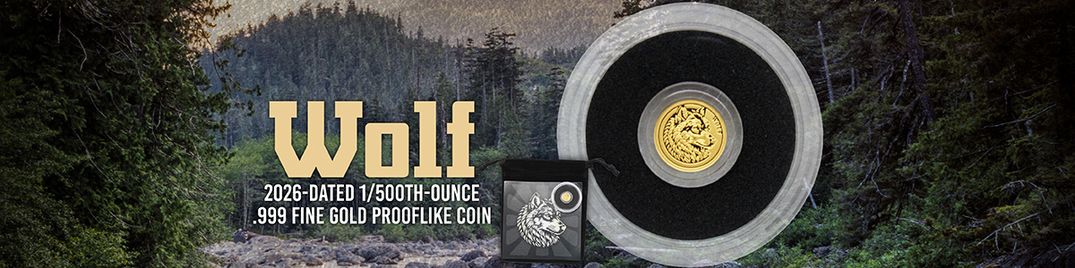 2026 NIUE 1/500oz Gold Wolf
